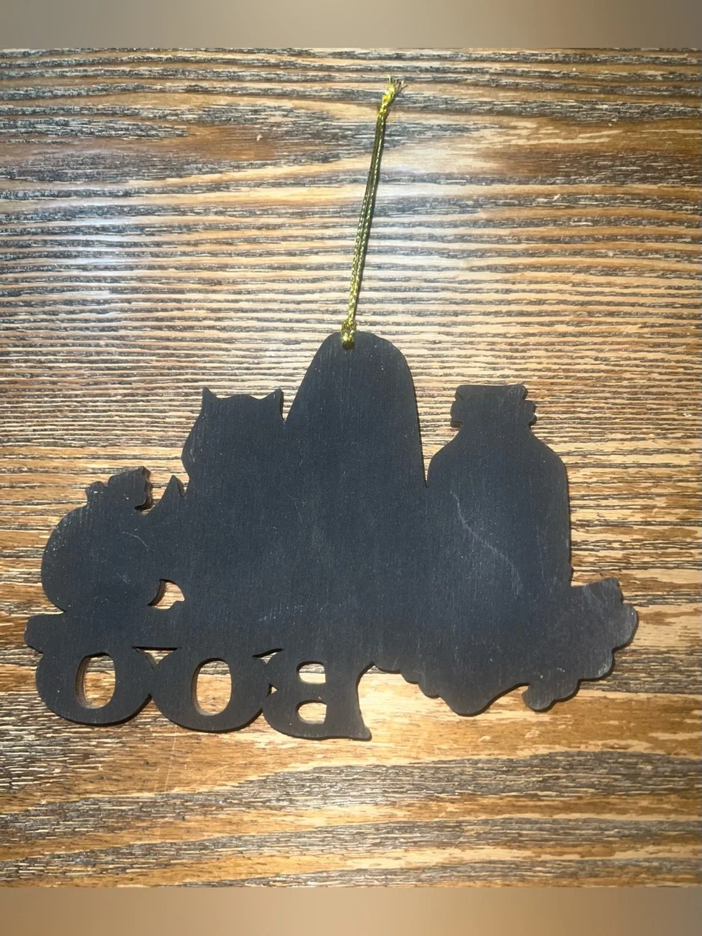 Brunhilda's Broom! Wooden Ornament by Jamie Mills-Price - Gently Used
